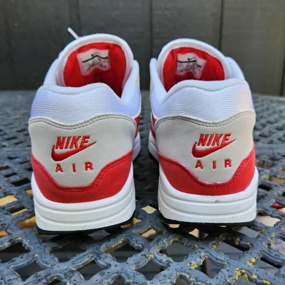 ❤️️SOLD!!!❤️ 1st Release 908375-100 Nike Air Max 1 OG Anniversary 'Red' - Picture 7 of 16